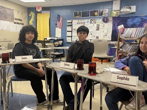 Members of the Academic Team take a break between rounds