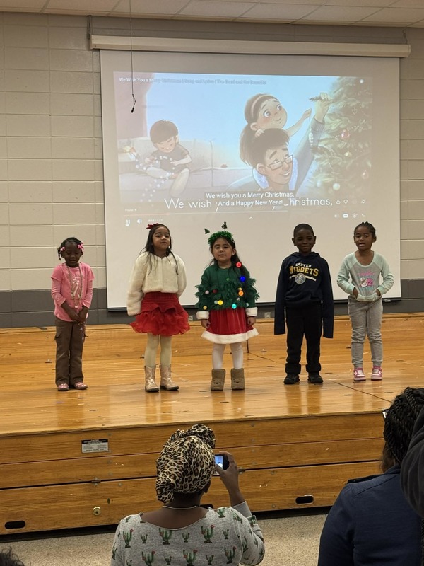 Pre-K  also sang "We Wish You a Merry Christmas."