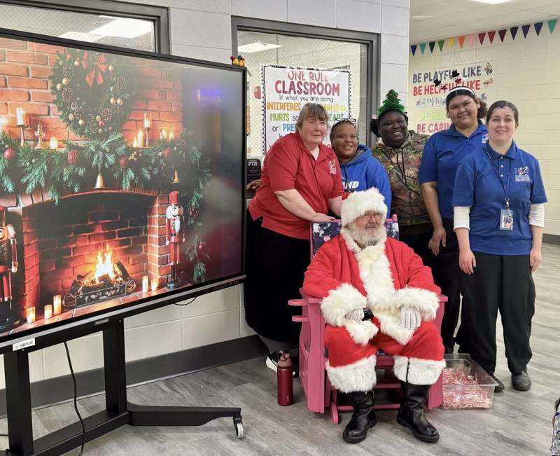 Our CNP staff with Santa. 