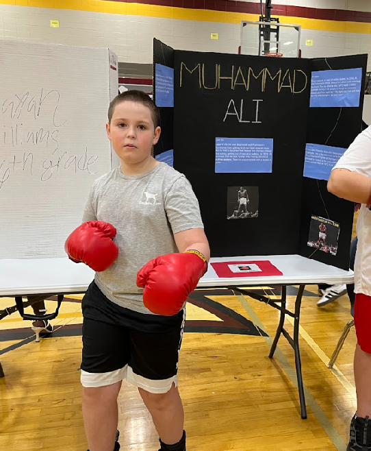 Two students represent Ali