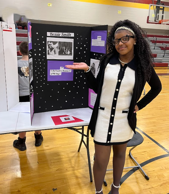 Student reprenting Bessie Smith