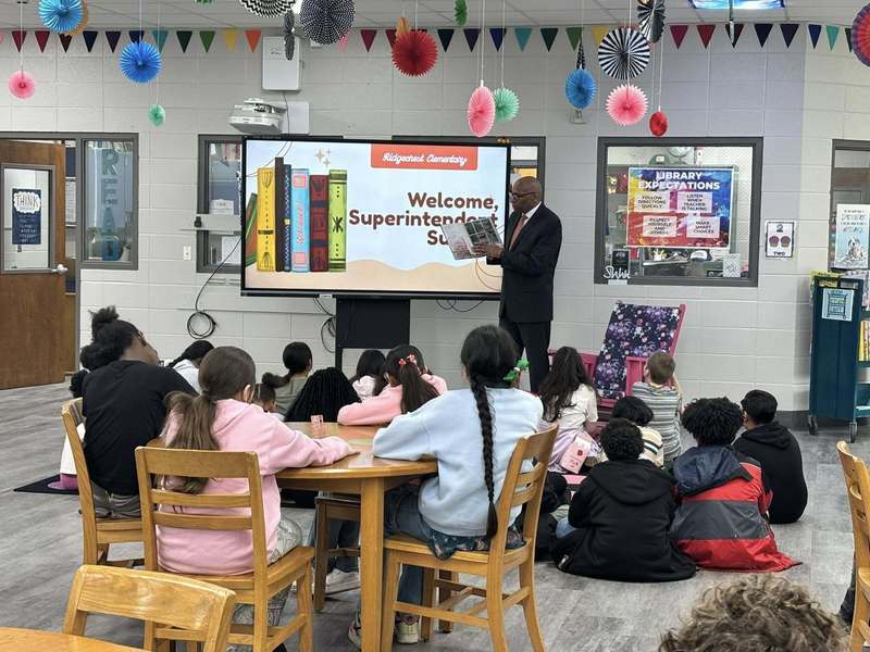 Superintendent Sutton read the book Each Kindness