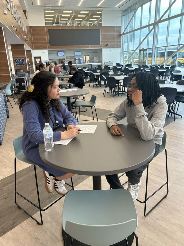 Student is interviewing with Career Coach, Ms. Chappell.