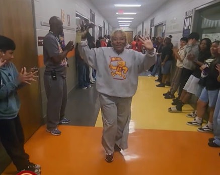 Dr. Burruss's hallway parade!