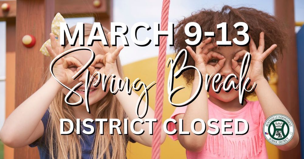 spring break closure graphic