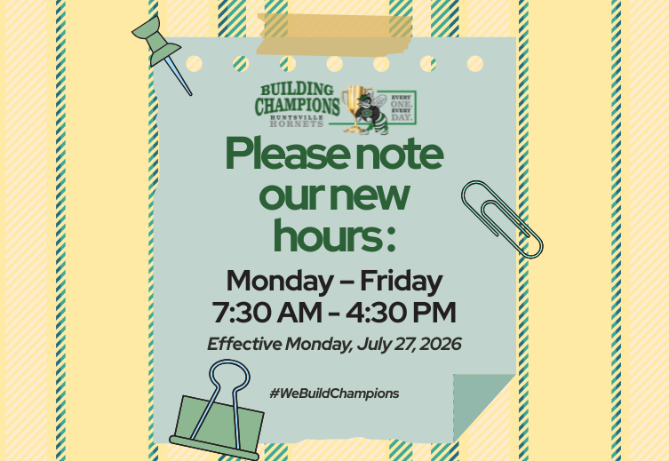 New Hours of Operation as of 7.27.26