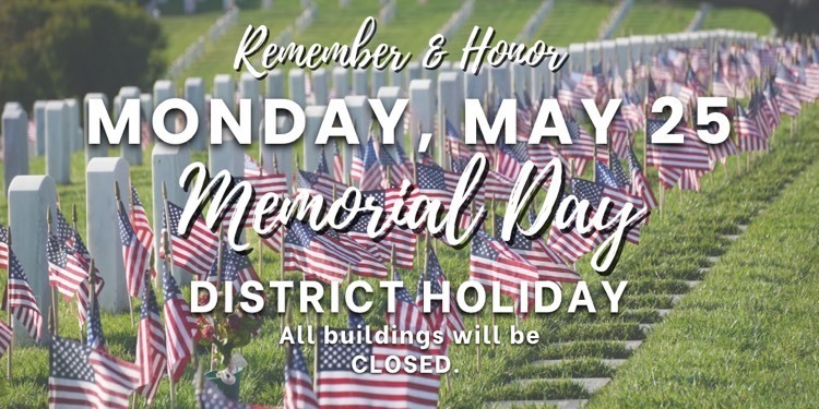 memorial day holiday graphic