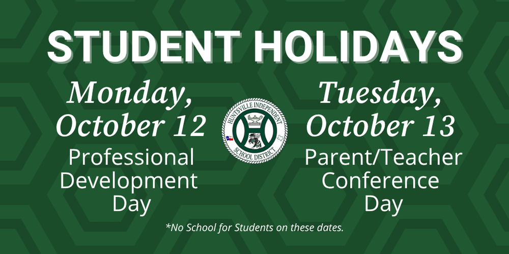 Student holidays graphic