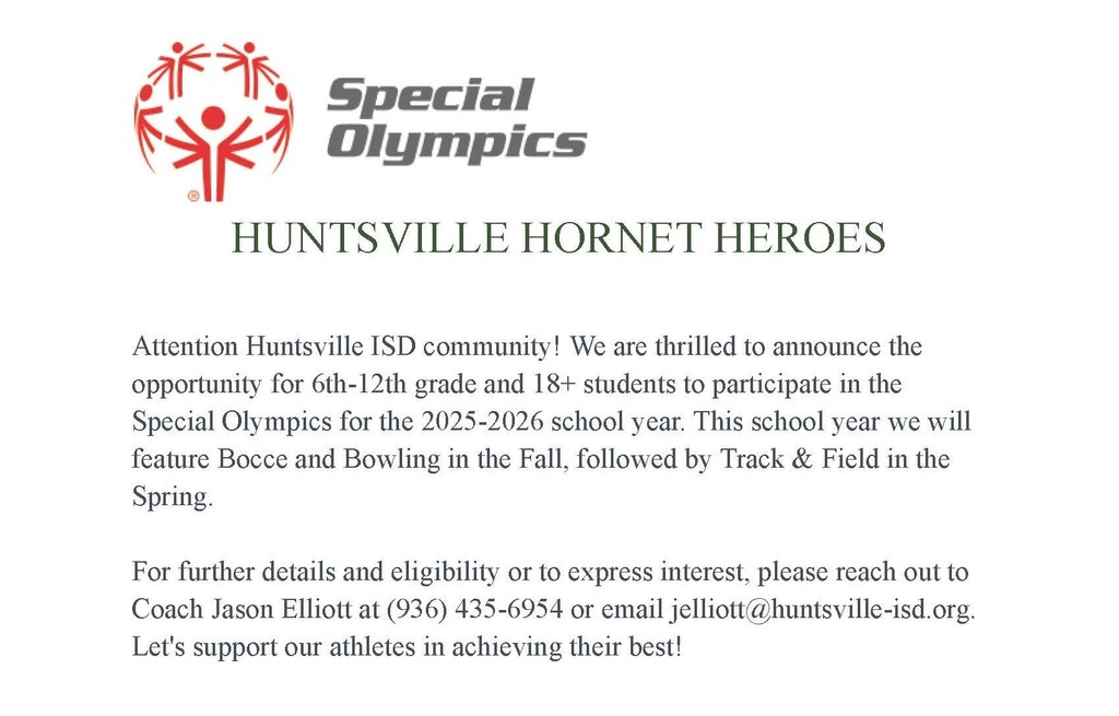 special olympics flyer