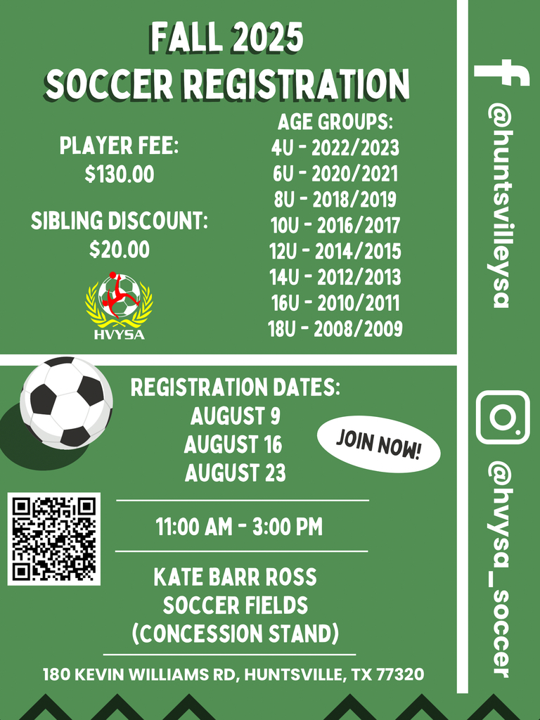 soccer fall 2025 registration english