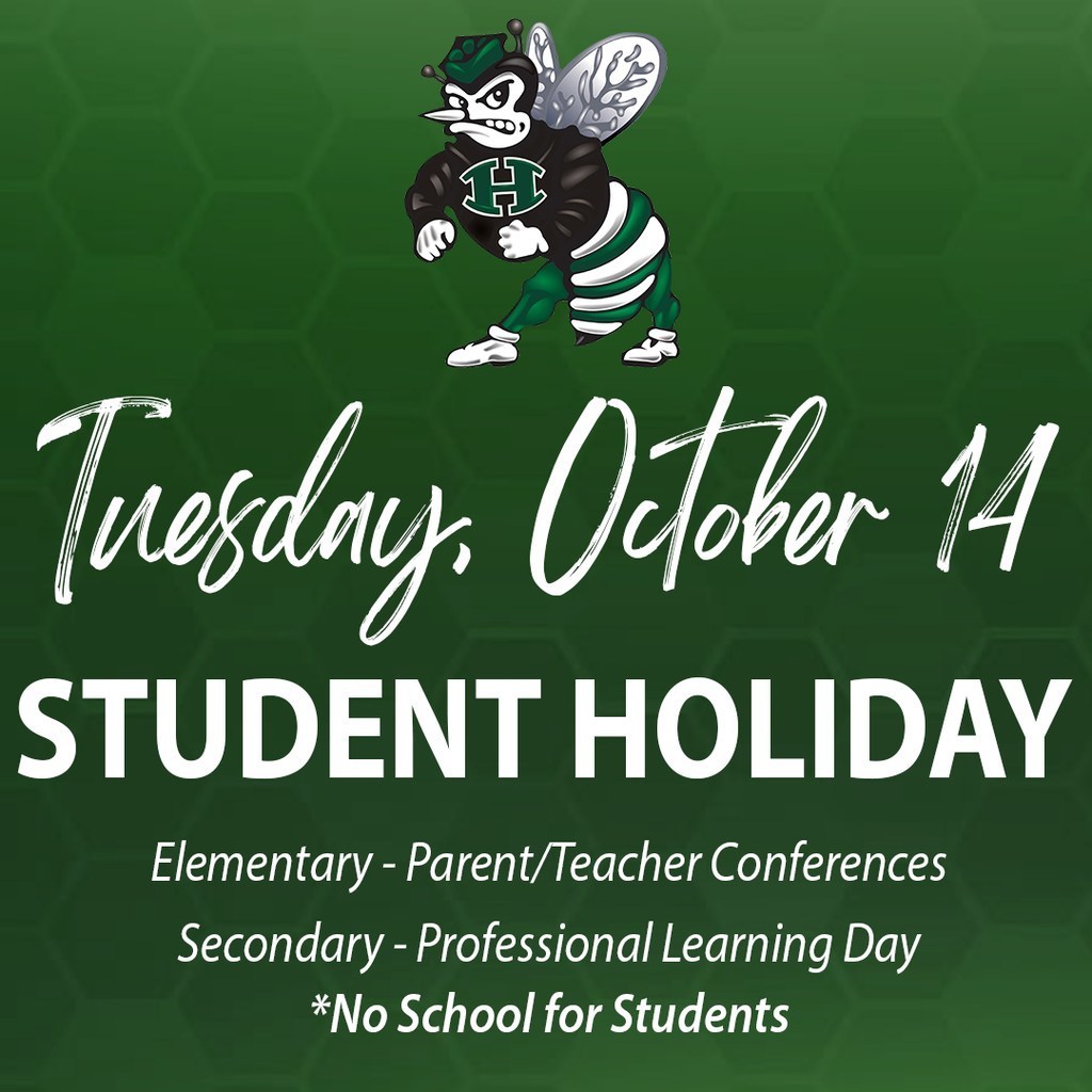 student holiday 10.14.2025 graphic