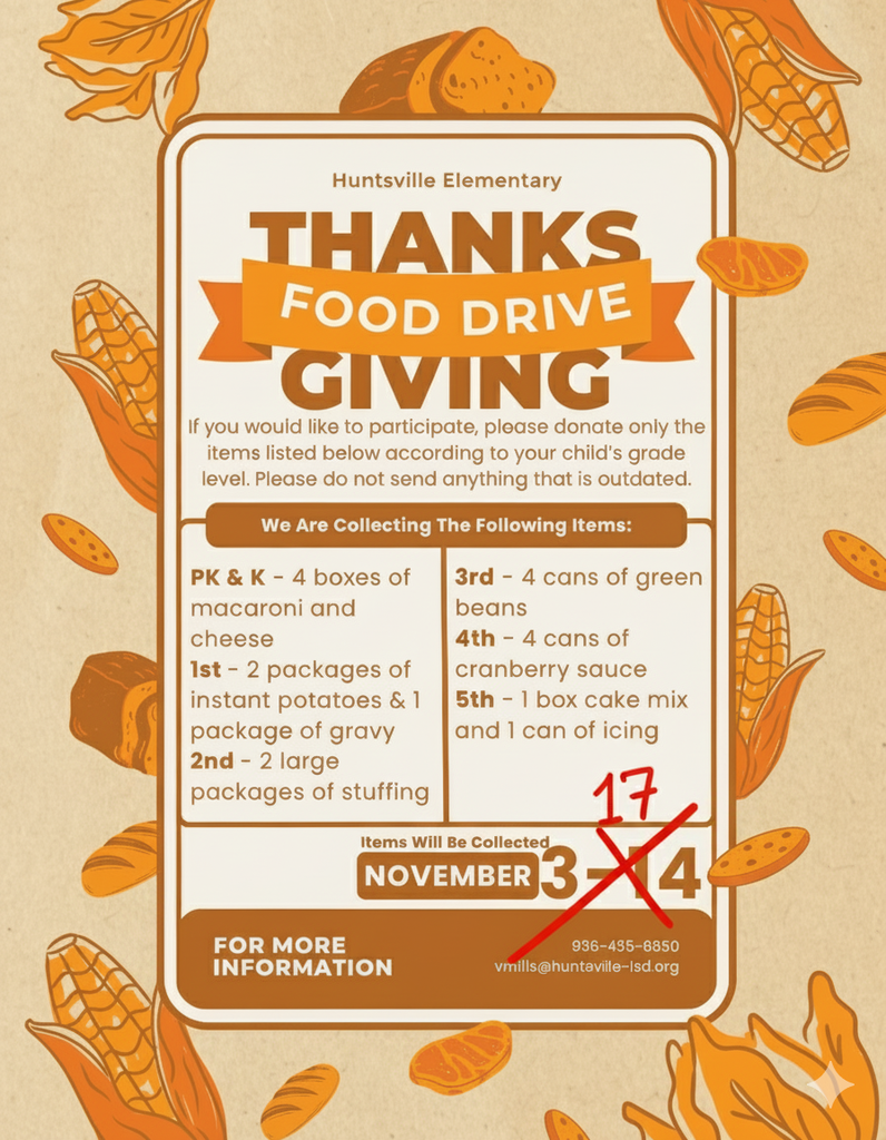 Thanksgiving  Food drive