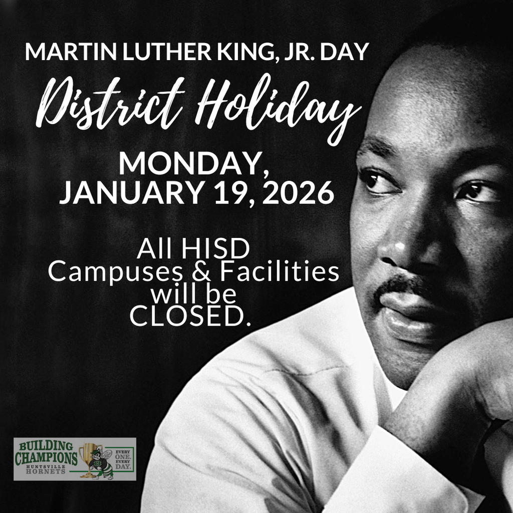 Holiday Reminder - District Closed Jan 19 for MLK Day