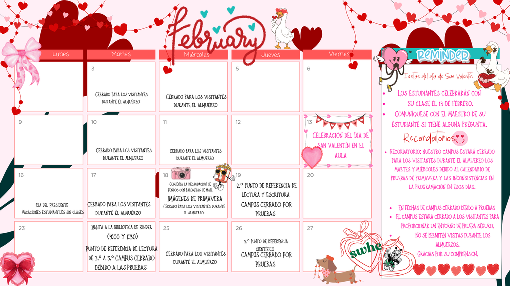 February Calendar