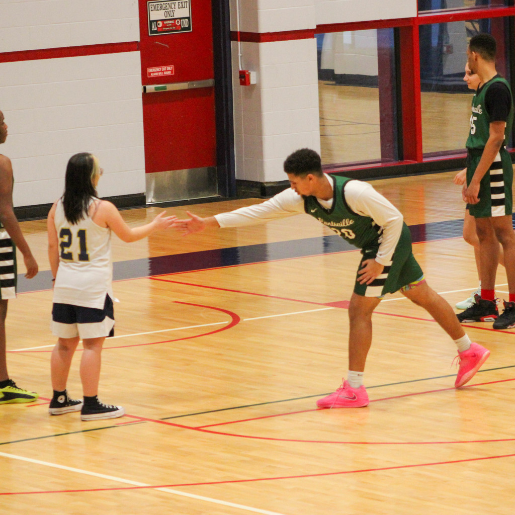 reaching out to give a high five