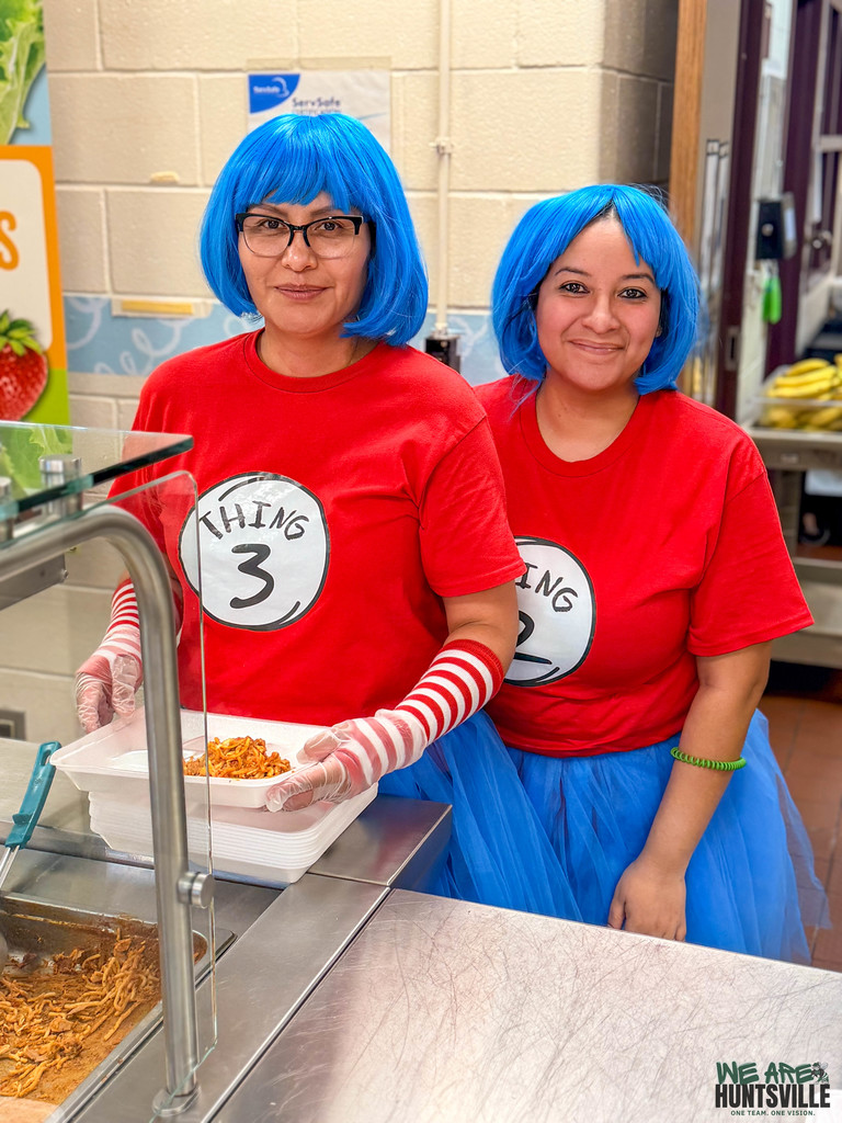 Food service workers as Thing 3 and thing 2