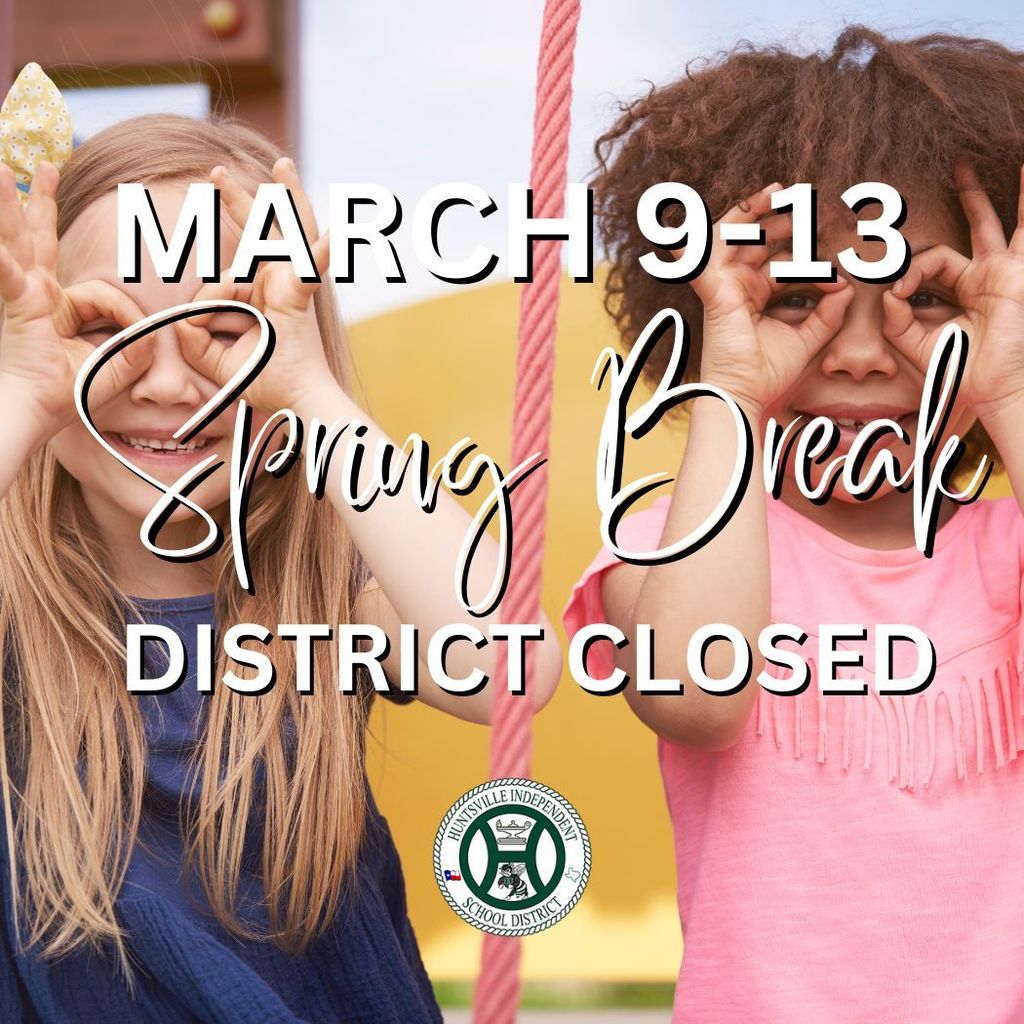 spring break closure graphic