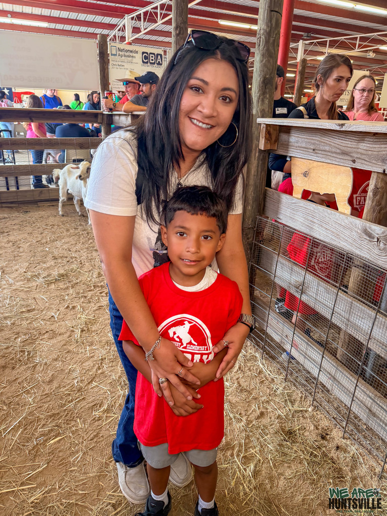 mom and child at the fair