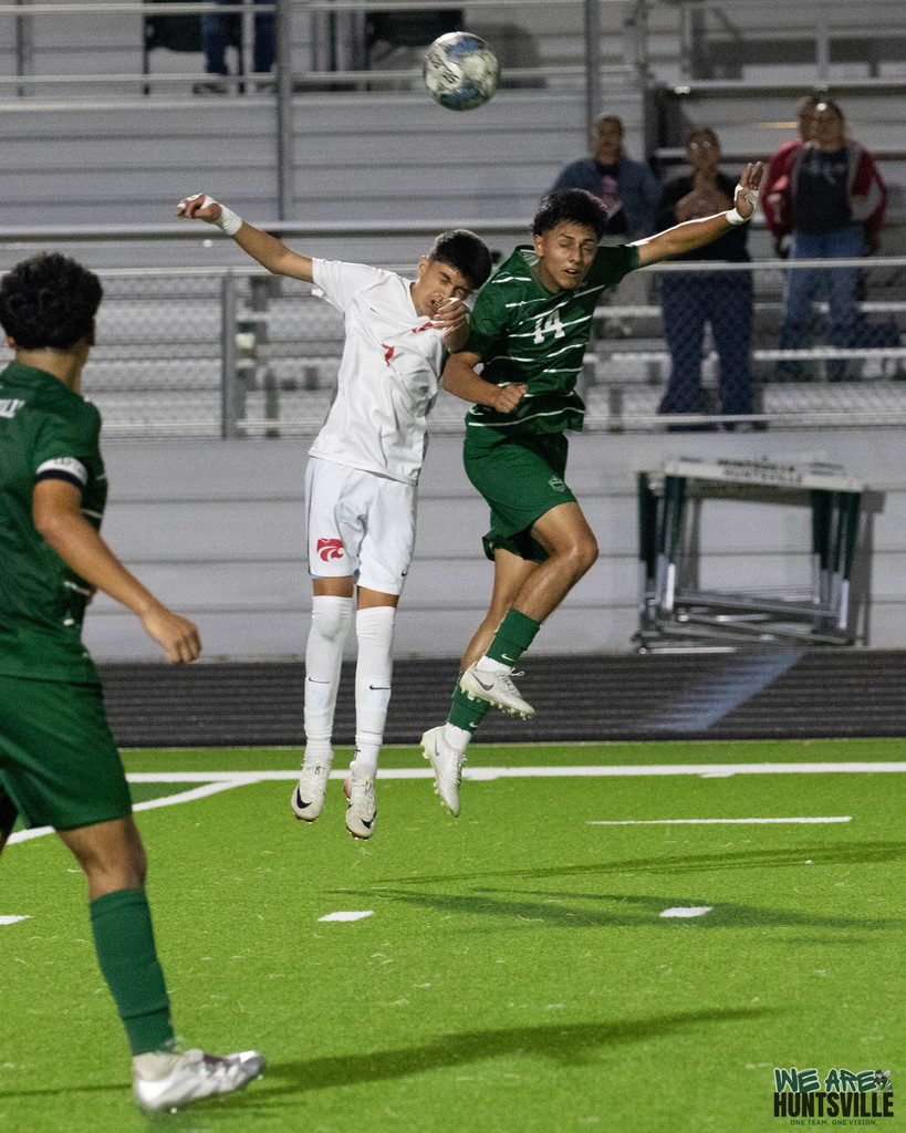 Jumping for the ball