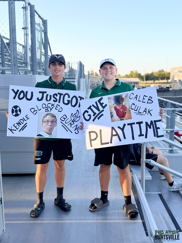 fans with signs
