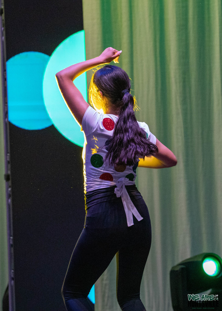 dancer with back to camera