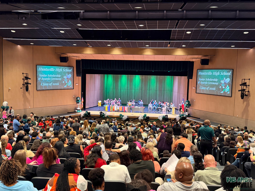 Wide shot of the awards