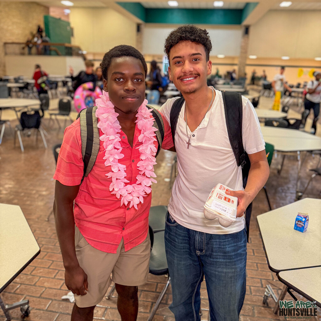 two high schoolers at the end of the day