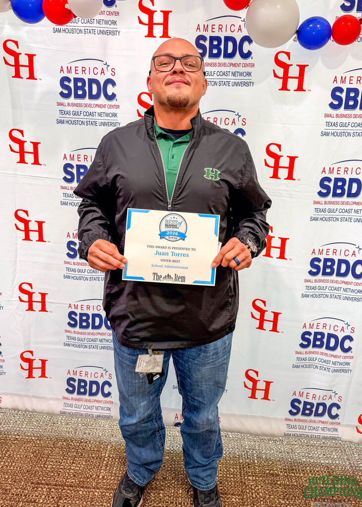 Proud honoree- man
