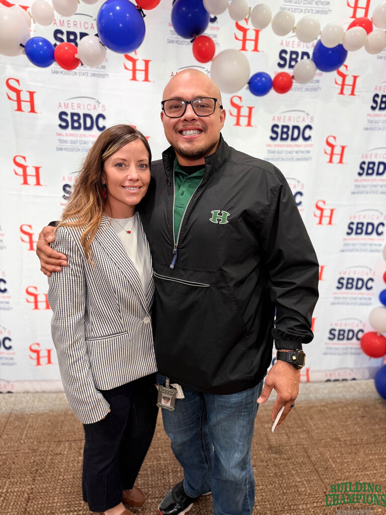 Proud honoree- man with wife