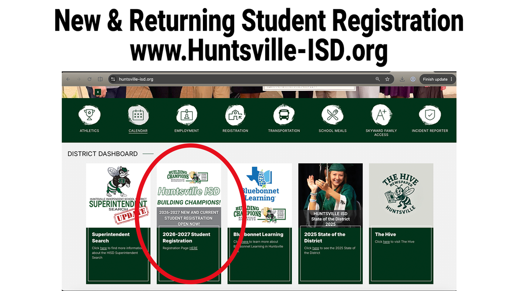 Registration link on Web-Site