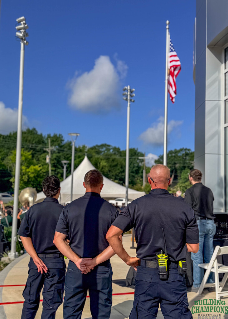 firefighters respect the flag