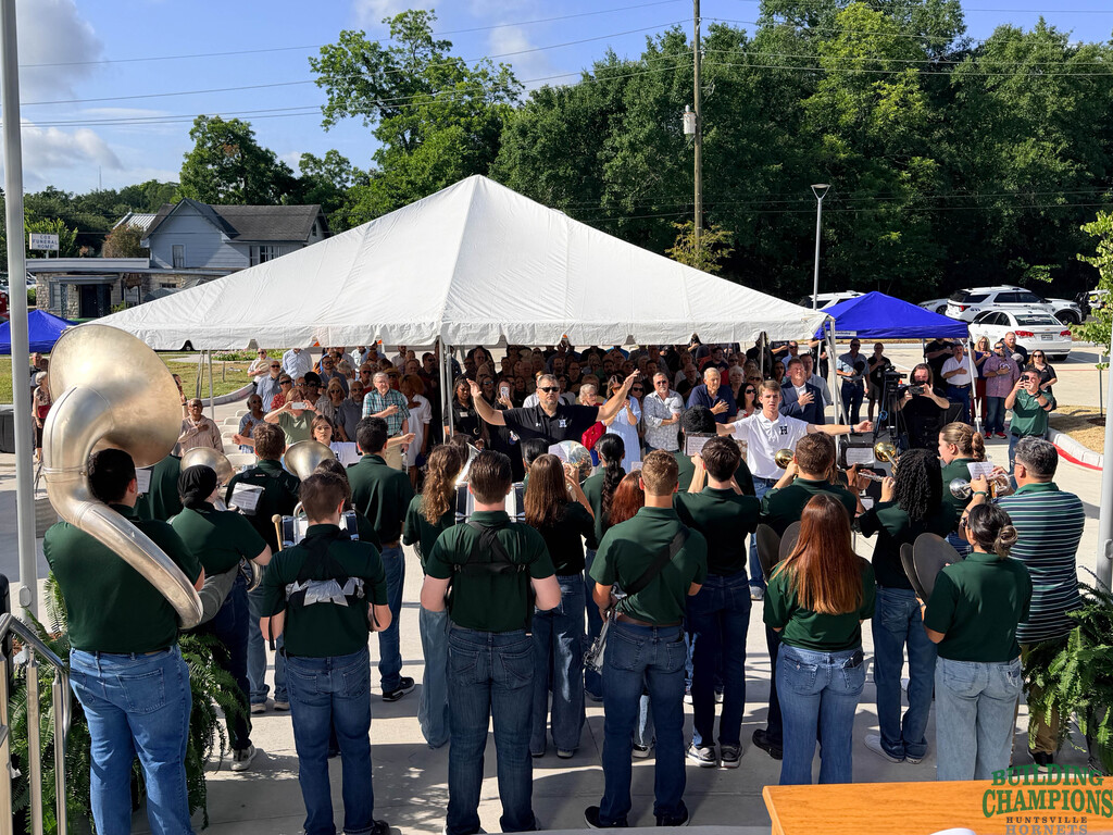 Band performs at City Hall Ribbon Cutting