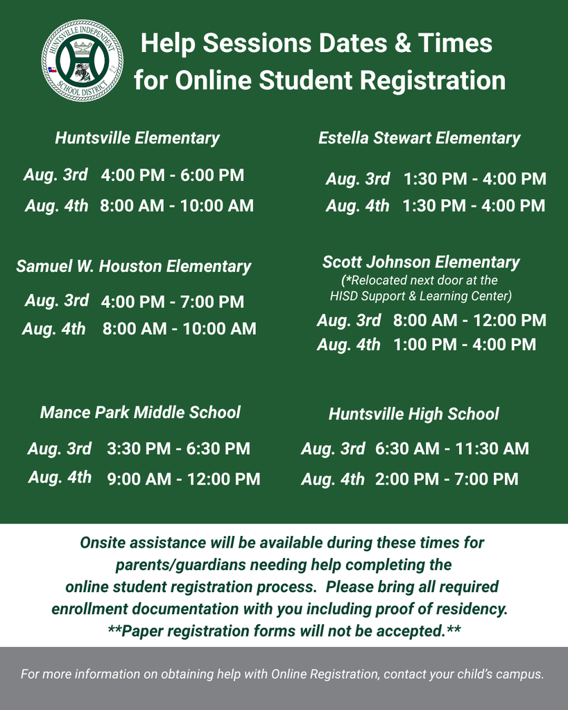 help sessions for registration graphic