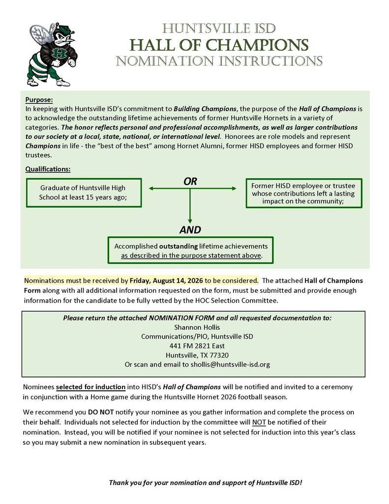 Hall of Champions Nomination Instructions graphic