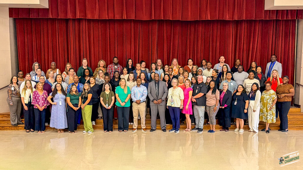 Samuel Walker Houston Elementary School Staff Photo with Mr. Fanning