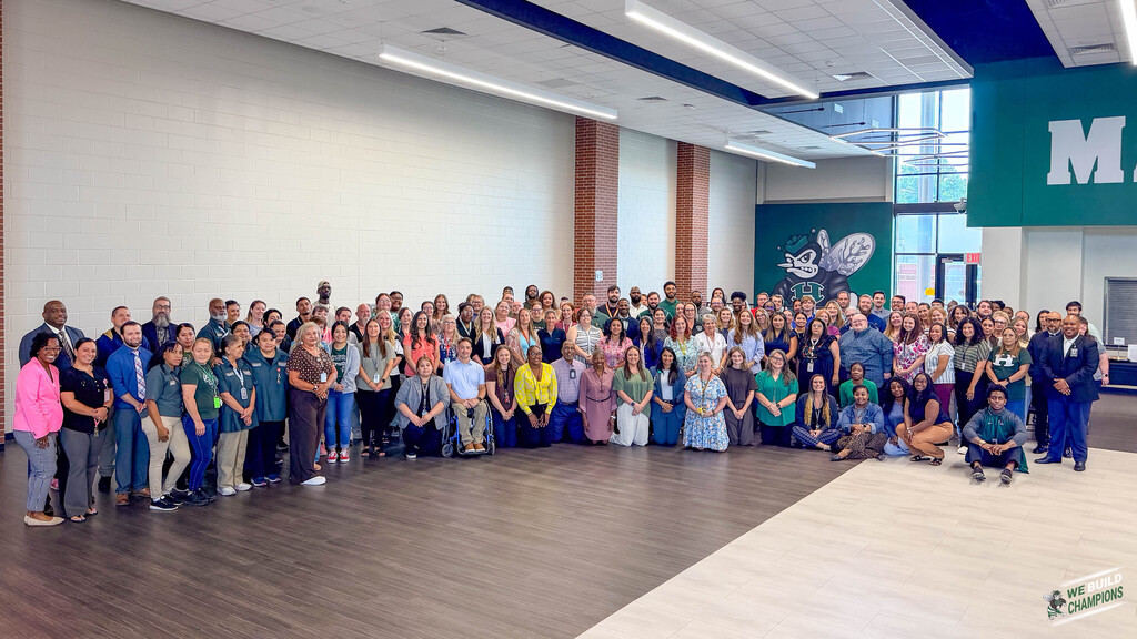MPMS Staff photo with Mr. Fanning