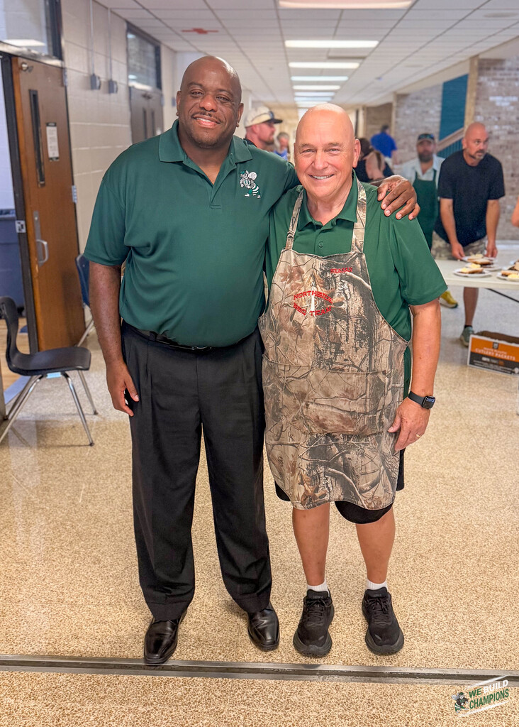 Superintendent Fanning with Pastor Cooksey