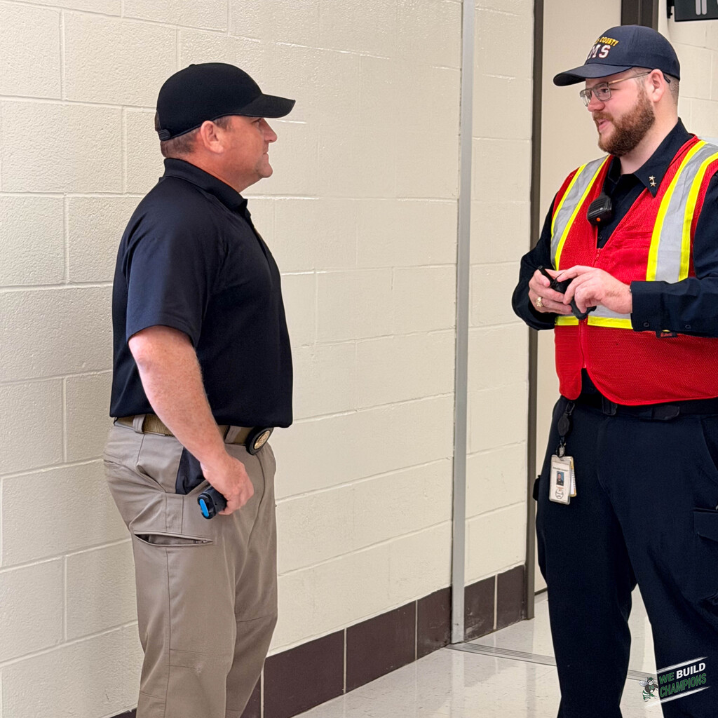 Trainer and EMS speaking