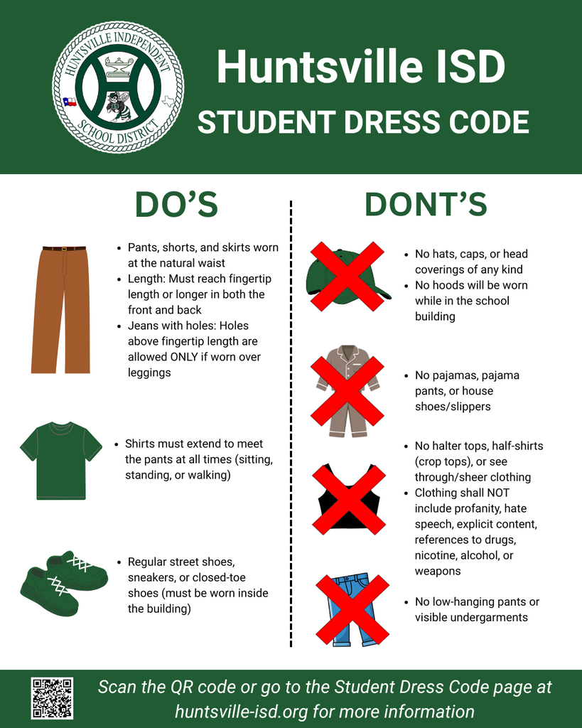 Huntsville ISD Student Dress Code