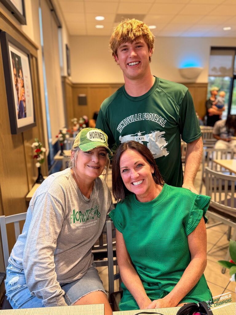 player and his mom and her friend