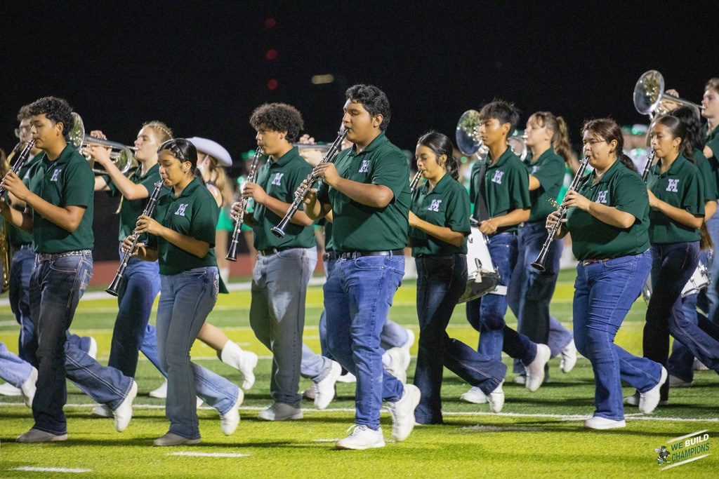 band performing half time show
