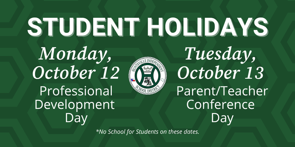 student holidays graphic