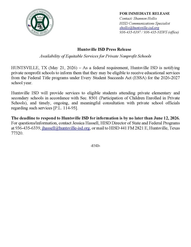 May 21, 2026 Press Release