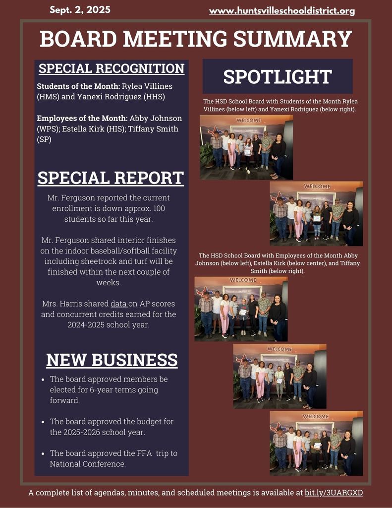 Board Meeting Summary