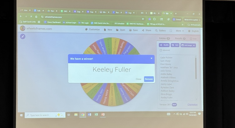 Eagle Brag Recipients