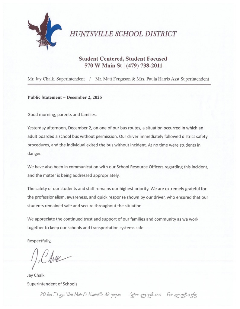 HSD Press Release 12-3-2025