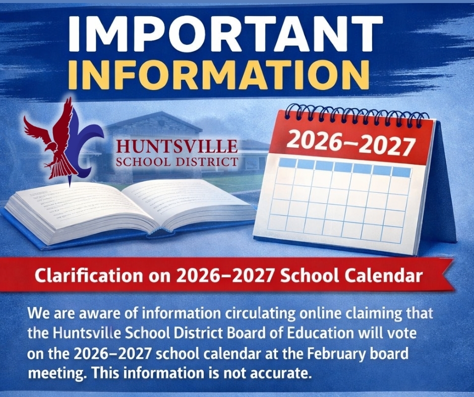 Important Informatino - School Calendar
