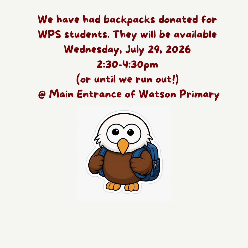 Backpacks donated, Available on 7/29 at 2:30 - 4:30