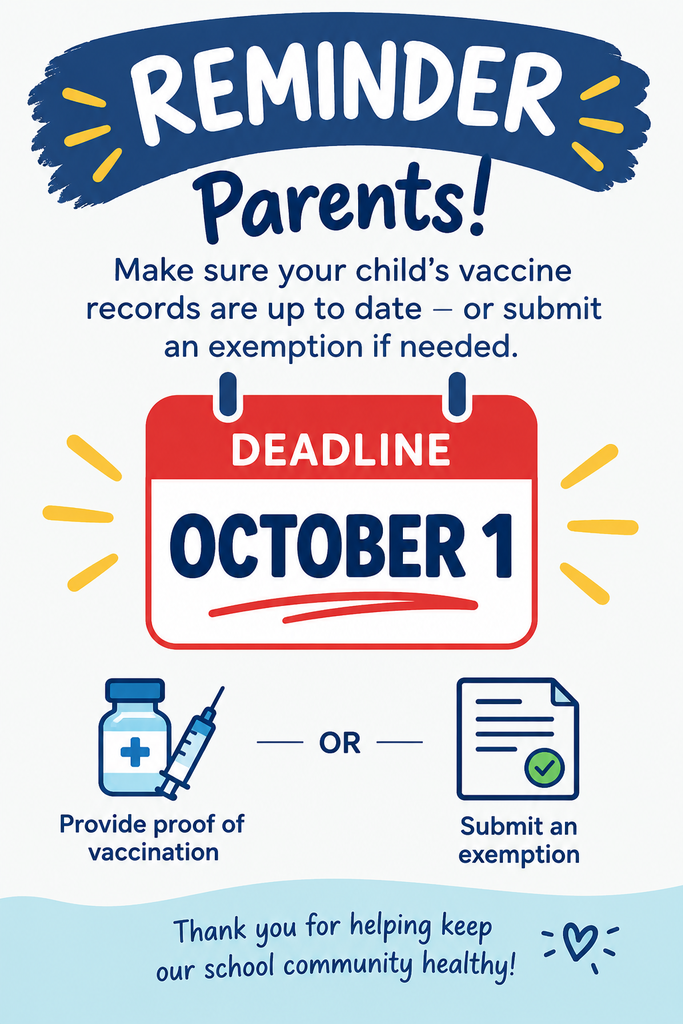 Deadline for vaccine records