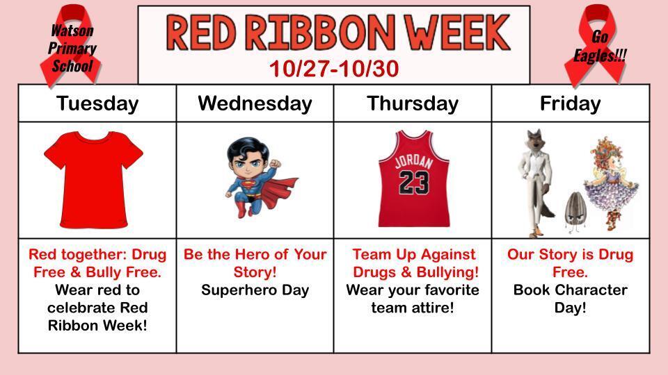 Red Ribbon Dress Up Week 10/27 - 10/30/26